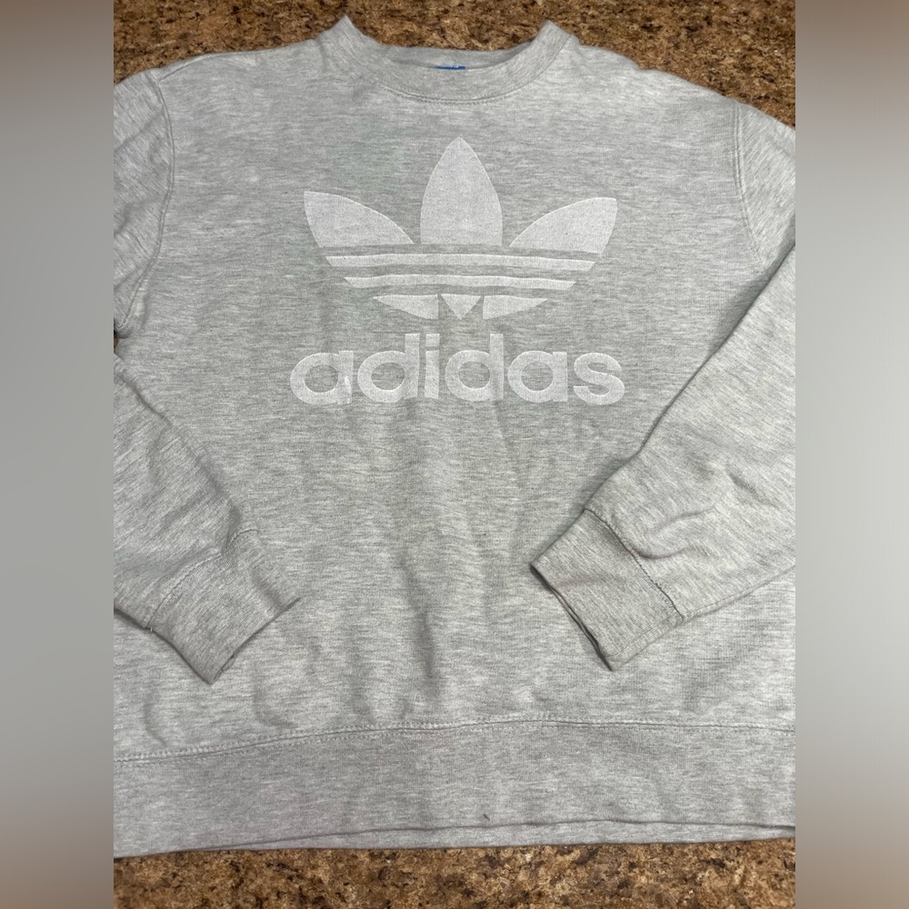 Adidas Gray Sweatshirt with Logo